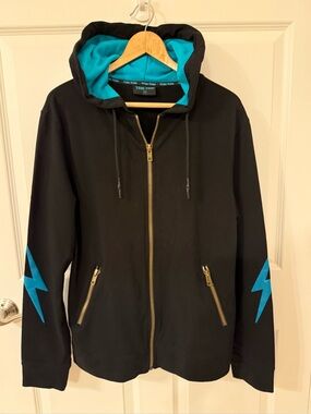 NWOT Men's Signature Vanderpump Tom Tom Designer Zip-Up Lighting Hoodie Medium M